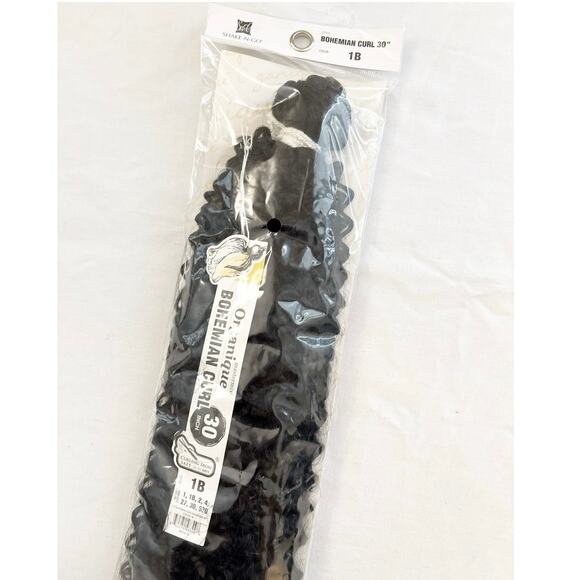 Organique Mastermix 30” Bohemian Curl Extension Color 1B Black Synthetic Hair - Picture 3 of 3